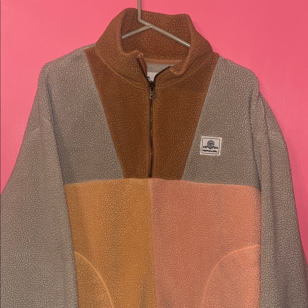 Rip Curl Colorblock 1/4 Zip Fleece pullover